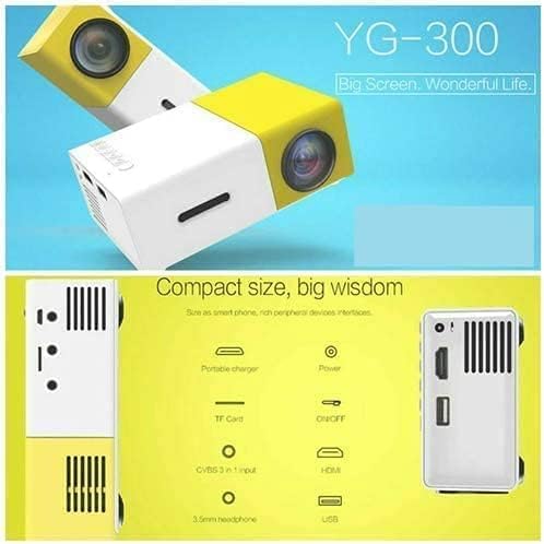 AWH Projectors YG-300 LCD Mini Support 1080P Portable LED Projector Home Cinema