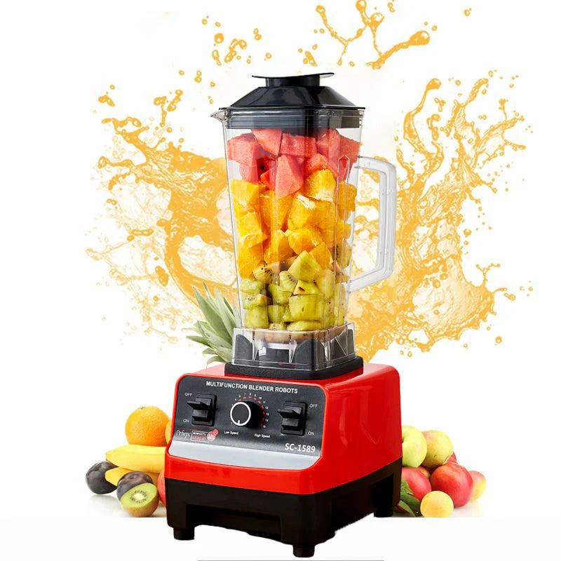 SilverCrest Multi Blender: 4500W, 2.5L jar, 15-speed timer for smoothies, ice crushing, and food processing.