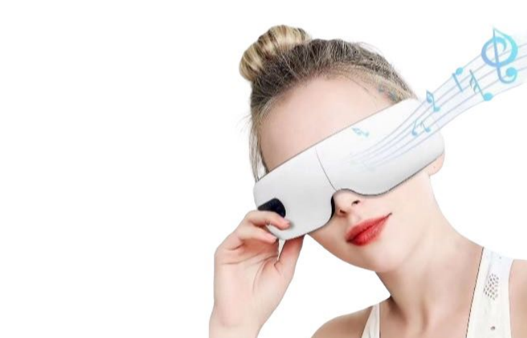 MAKINGTEC Eye Massager with Heat,Relief with Bluetooth Musicnd Sleep（White）