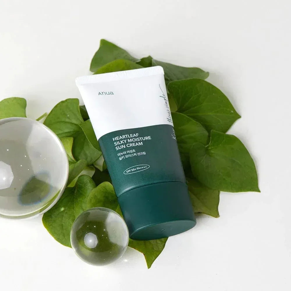 Anua Hearleaf Silky Spf 50 Moisture Suncream 80ml